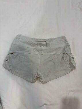 lululemon White Speed Up shorts